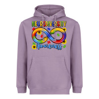 Lavender neurodiversity awareness Heavyweight Hoodie - LillyAllenDesigns