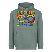 Sage neurodiversity awareness Heavyweight Hoodie - LillyAllenDesigns
