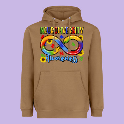 Neurodiversity Awareness Heavyweight Hoodie Designed By Lillyallendesigns
