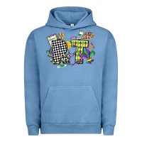 Pigment Pebble Blue respiratory therapist mardi gras Urban Hoodie - CowGirlArtShop