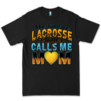 Black my favorite lacrosse player calls me mom Premium Tee - Zillion Design Studio