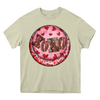 Mossy Western valentine's day xoxo round earrings Heavy Core Tee - RanaPortraitStore