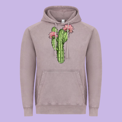 Cactus 4 Vintage Hoodie Designed By Jahusdesignshop