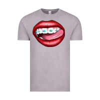 Vintage Zinc Lips Dental Braces Vintage Tee - Artiststas