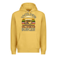 Antique Gold Welder Wıll Work For Burger Premium Hoodie - Bettercallsaul
