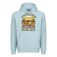Blue Mist Welder Wıll Work For Burger Premium Hoodie - Bettercallsaul