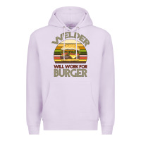 Lilac Welder Wıll Work For Burger Premium Hoodie - Bettercallsaul