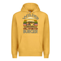 Mustard Welder Wıll Work For Burger Premium Hoodie - Bettercallsaul
