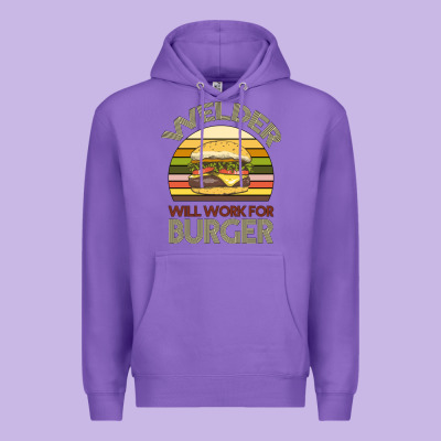 Welder Wıll Work For Burger Premium Hoodie Designed By Bettercallsaul