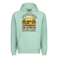 Seafoam Welder Wıll Work For Burger Premium Hoodie - Bettercallsaul