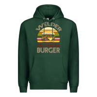 Sports Green Welder Wıll Work For Burger Premium Hoodie - Bettercallsaul
