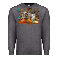 Charcoal Heather Hello Fall Merino Wool Sheep Premium Sweatshirt - LillyAllenDesigns
