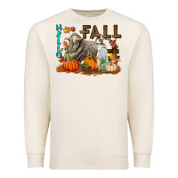 Sandshell Hello Fall Merino Wool Sheep Premium Sweatshirt - LillyAllenDesigns