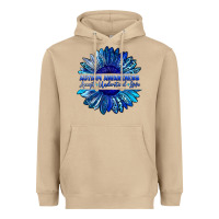 Mushroom autism awareness accept understand love blue Heavyweight Hoodie - LillyAllenDesigns