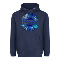 Navy autism awareness accept understand love blue Heavyweight Hoodie - LillyAllenDesigns