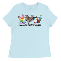 Peace Love Coffee Ladies Tee | Teevron