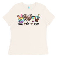 Bone peace love coffee Ladies Tee - MaliasSmallBusiness