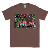 Chestnut just a girl who loves christmas Classic Tee - AdoDesignShop