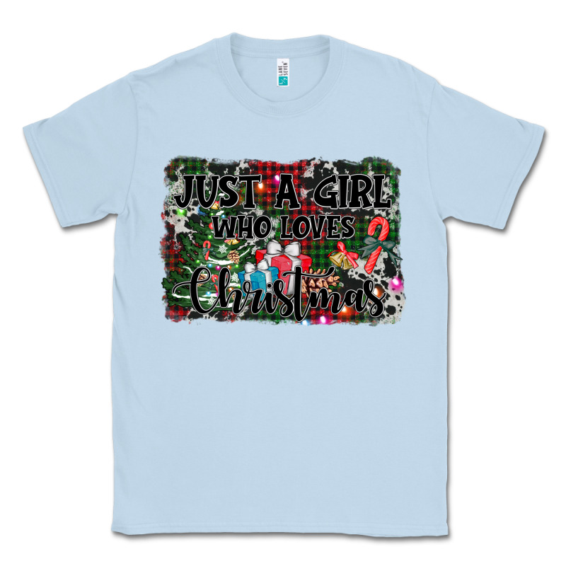Just A Girl Who Loves Christmas Classic Tee by AdoDesignShop | Teevron