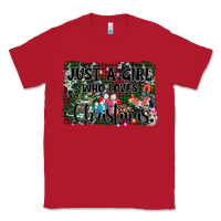 Red just a girl who loves christmas Classic Tee - AdoDesignShop