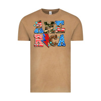 Vintage Camel america with heart Vintage Tee - AdoDesignShop