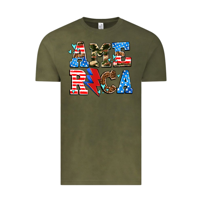 America With Heart Vintage Tee by AdoDesignShop | Teevron