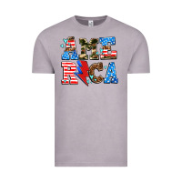 Vintage Zinc america with heart Vintage Tee - AdoDesignShop