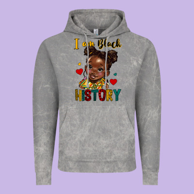 I Am Black History Vintage Hoodie Designed By Hra Design Shop