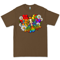 Cacao pride bee with daisy lgbtq Premium Tee - texasbilliewilder