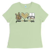 Matcha peace love eyes Ladies Tee - MaliasSmallBusiness