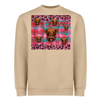 Mushroom highland cow valentines Heavyweight Sweatshirt - JahusDesignShop