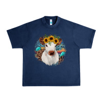 Navy western calf Urban Heavy Tee - JahusDesignShop
