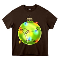 Chocolate Brown christmas  tennis Heavy Core Tee - Zillion Design Studio