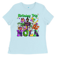 Baby Blue birthday trip nola Ladies Tee - JahusDesignShop