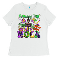 White birthday trip nola Ladies Tee - JahusDesignShop
