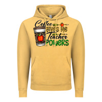 Coffee Gives Me Teacher Powers Vintage Hoodie | Teevron