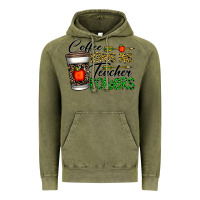 Vintage Olive coffee gives me teacher powers Vintage Hoodie - CowhideDigitalArt