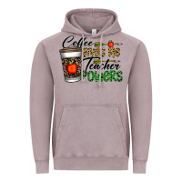 Vintage Zinc coffee gives me teacher powers Vintage Hoodie - CowhideDigitalArt