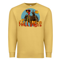 Antique Gold Fall Vibes Turkey Premium Sweatshirt - LillyAllenDesigns