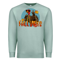 Seafoam Fall Vibes Turkey Premium Sweatshirt - LillyAllenDesigns