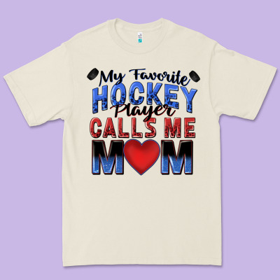 My Favorite Hockey Player Calls Me Mom Premium Tee Designed By Zillion Design Studio