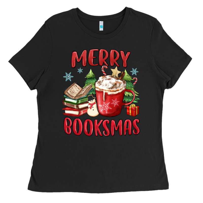 Merry Booksmas Ladies Tee by MaliasSmallBusiness | Teevron