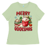Matcha merry booksmas Ladies Tee - MaliasSmallBusiness