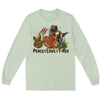 Matcha Western Peace Love T-Rex Long Sleeve Tee - LillyAllenDesigns