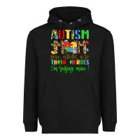 Black autism mom some people look up to their heroes Heavyweight Hoodie - LillyAllenDesigns