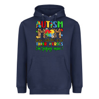 Navy autism mom some people look up to their heroes Heavyweight Hoodie - LillyAllenDesigns