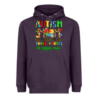 Plum autism mom some people look up to their heroes Heavyweight Hoodie - LillyAllenDesigns