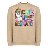 Mushroom cute smart and a little bit dramatic unicorn Heavyweight Sweatshirt - AdoDesignShop