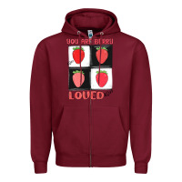 Burgundy you are berry loved Zipper Hoodie - MaliasSmallBusiness