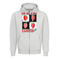 Dove Grey you are berry loved Zipper Hoodie - MaliasSmallBusiness